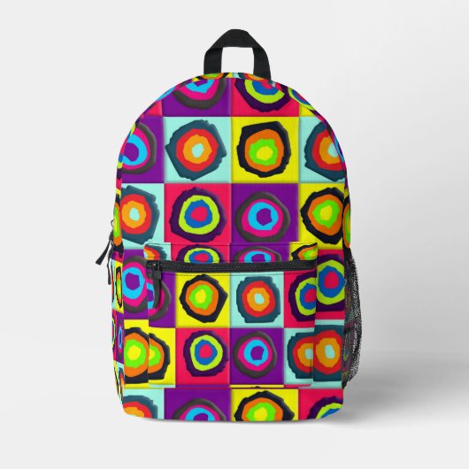 Kreismuster Bedruckter Rucksack (Vorderseite)