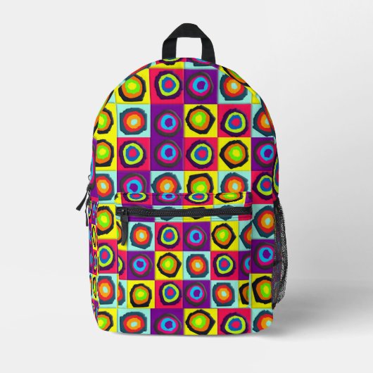 Kreismuster Bedruckter Rucksack (Vorderseite)