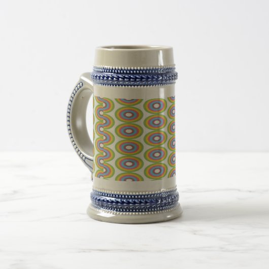 Kreismuster Bierglas (Vorderseite Links)