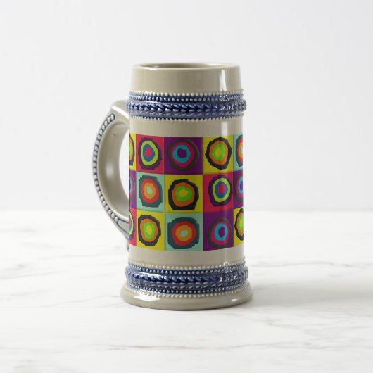 Kreismuster Bierglas (Vorderseite Links)