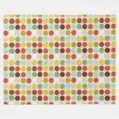 Kreismuster der 1970er Jahre Fleecedecke (Vorderseite (Horizontal))