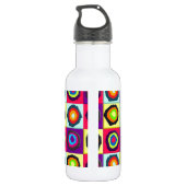 Kreismuster Edelstahlflasche (Rückseite)