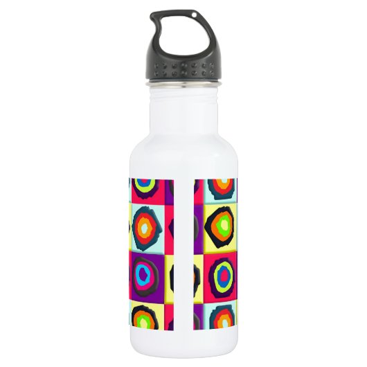 Kreismuster Edelstahlflasche (Rückseite)