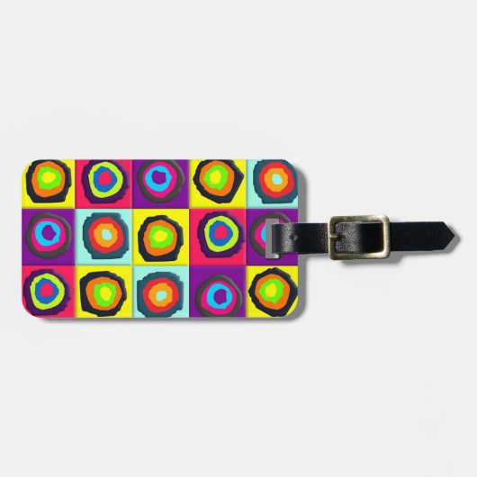 Kreismuster elastische Haarbindung Gepäckanhänger (Vorderseite horizontal)