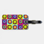 Kreismuster elastische Haarbindung Gepäckanhänger (Rückseite horizontal)