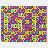 Kreismuster Fleecedecke (Vorderseite (Horizontal))