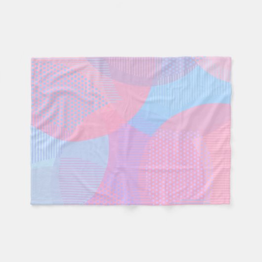 Kreismuster Fleecedecke (Vorderseite (Horizontal))