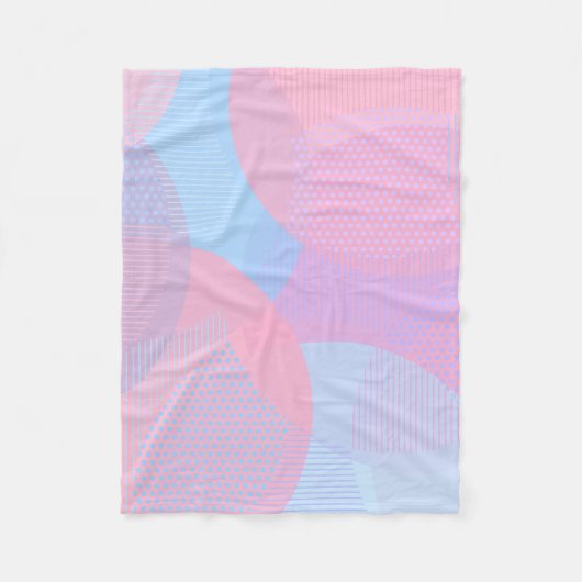 Kreismuster Fleecedecke (Vorderseite)