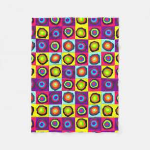 Kreismuster Fleecedecke