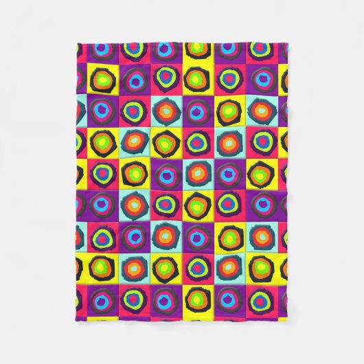 Kreismuster Fleecedecke (Vorderseite)