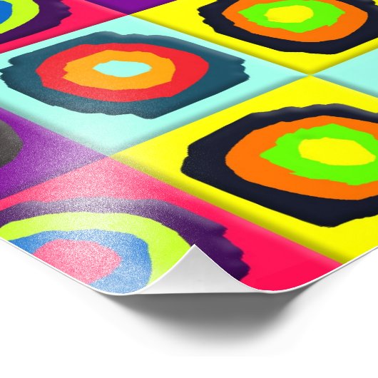 Kreismuster Fotodruck (Ecke)