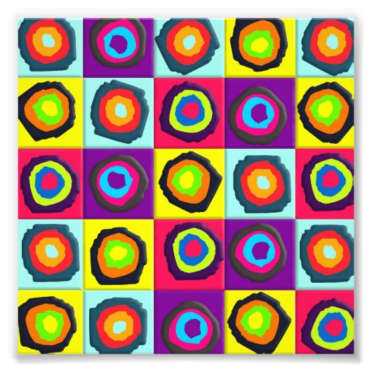 Kreismuster Fotodruck (Vorne)