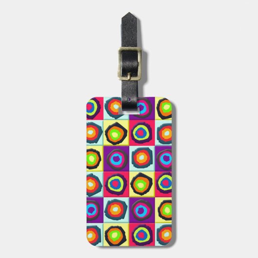 Kreismuster Gepäckanhänger (Vorderseite vertikal)