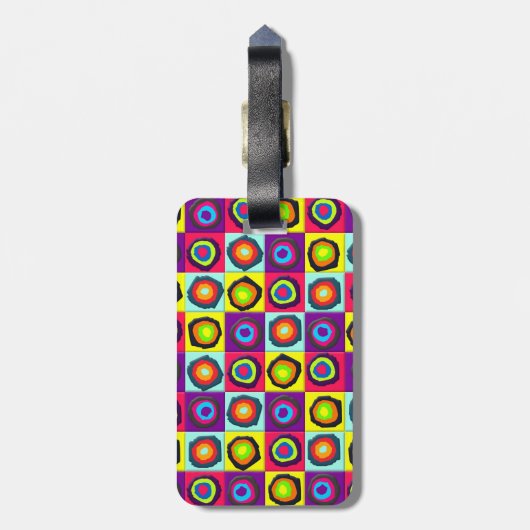 Kreismuster Gepäckanhänger (Rückseite vertikal)