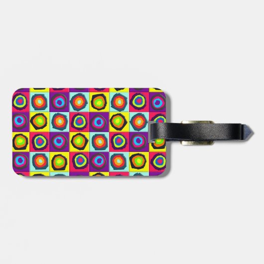 Kreismuster Gepäckanhänger (Rückseite horizontal)