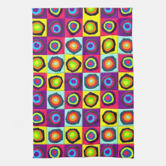 Kreismuster Geschirrtuch (Vertikal)