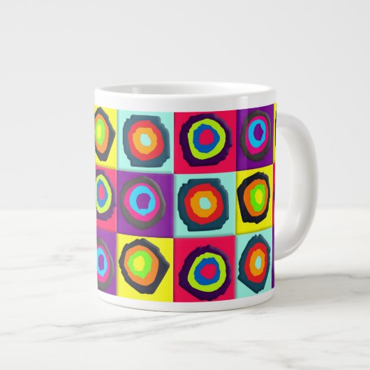 Kreismuster Jumbo-Tasse (Vorderseite Rechts)