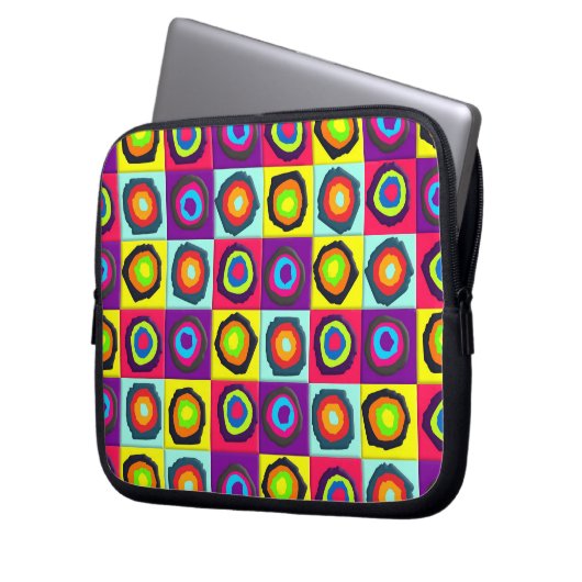 Kreismuster Laptopschutzhülle (Vorderseite Links)