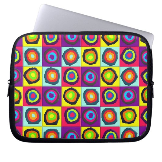 Kreismuster Laptopschutzhülle (Vorderseite)