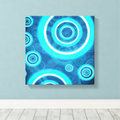 Kreismuster Leinwanddruck (Insitu (Holzboden))