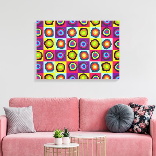 Kreismuster Leinwanddruck (Insitu (Wohnzimmer))