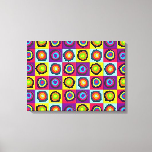 Kreismuster Leinwanddruck (Vorderseite)