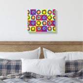 Kreismuster Leinwanddruck (Insitu (Schlafzimmer))
