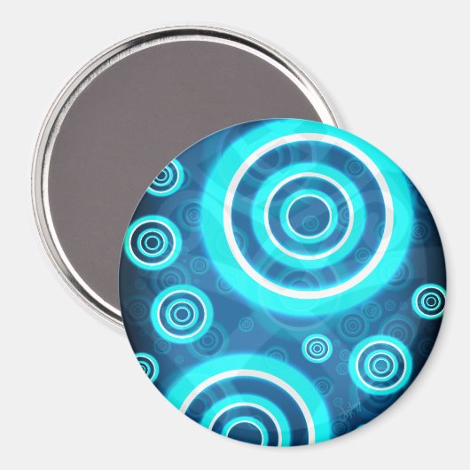Kreismuster Magnet (Vorderseite/Rückseite)