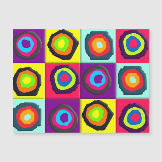 Kreismuster Magnetkarte (Vorderseite)