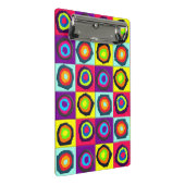 Kreismuster Mini Klemmbrett (Schrägansicht)