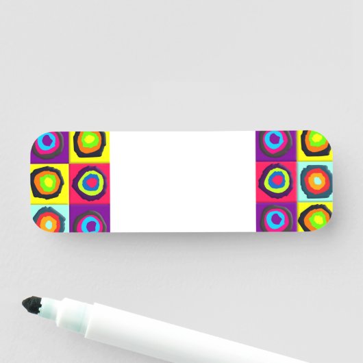 Kreismuster Namensschild (Beispiel)