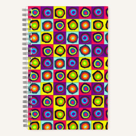 Kreismuster Notizblock (Vorderseite)