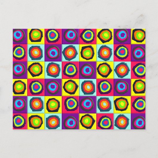 Kreismuster Postkarte (Vorderseite)