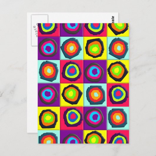 Kreismuster Postkarte (Vorne/Hinten)