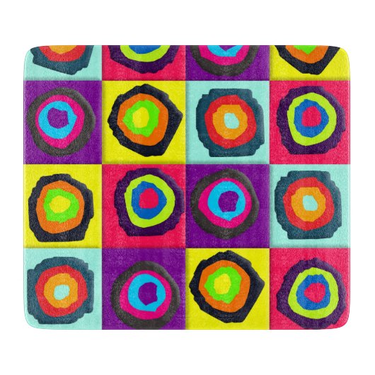 Kreismuster Schneidebrett (Vorderseite)