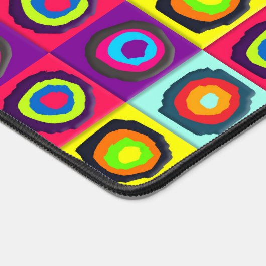 Kreismuster Schreibtischunterlage (Ecke)