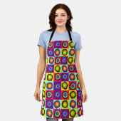 Kreismuster Schürze (Getragen)
