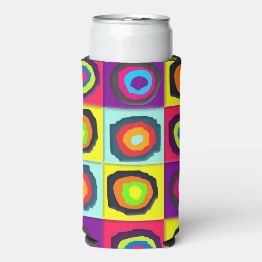 Kreismuster Selters Dosenkühler (Seltzer Vorderseite)