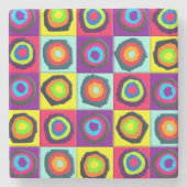 Kreismuster Steinuntersetzer (Vorderseite)