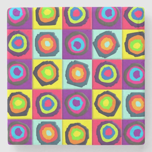 Kreismuster Steinuntersetzer (Vorderseite)