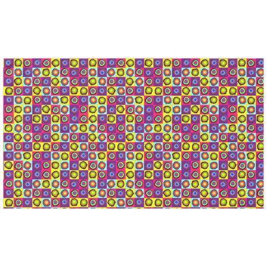 Kreismuster Tischdecke (Vorderseite (Horizontal))