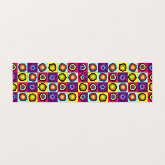 Kreismuster Visitenkarten (Außenseite Aufgefaltet)