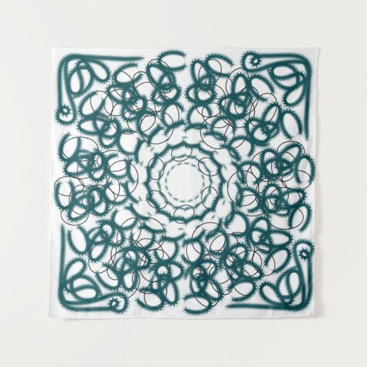 Kreismuster Wandteppich (Vorderseite (Horizontal))