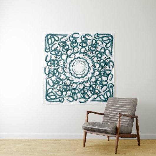 Kreismuster Wandteppich (Beispiel (Horizontal))