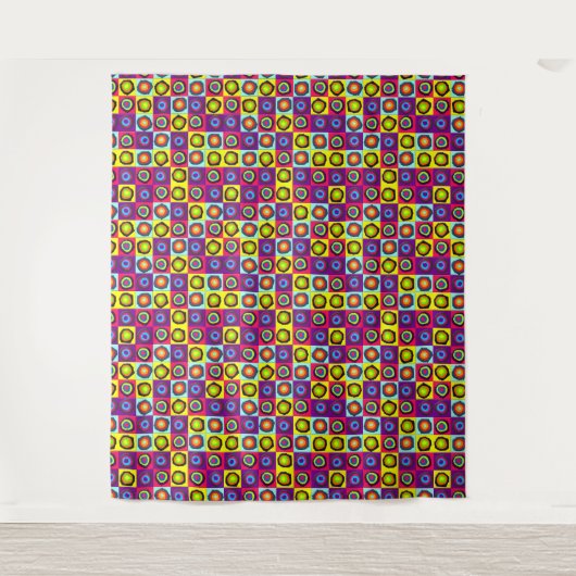 Kreismuster Wandteppich (Vorderseite)