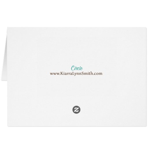 Kreisnotecard (Rückseite Horizontal)