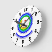 KreisPeriodensystem der Elemente Runde Wanduhr (Winkel)