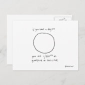 Kreispostkarte Postkarte (Vorne/Hinten)