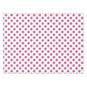 Kreispunkttischdecke des Rosas u. des Aqua grüne Tischdecke (Vorderseite (Horizontal))