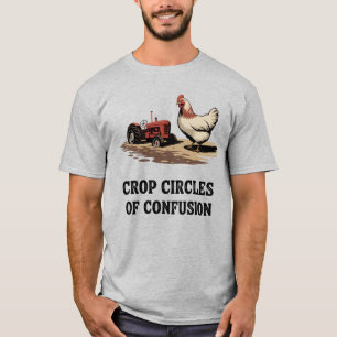 Kreisrätsel der Verwirrung Lustiger Bauernzitat T-Shirt